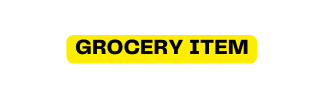 grocery item